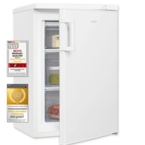 Exquisit GS81-H-010E Vrieskast – 85 liter – 4 sterren – Verwisselbare draairichting – Wit