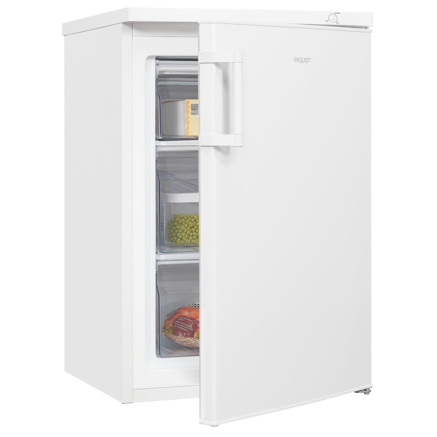 Exquisit GS81-H-010E Vrieskast – 85 liter – 4 sterren – Verwisselbare draairichting – Wit - Afbeelding 4