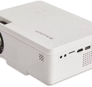 BAUHN HD LED Beamer – Compacte Mini Projector met Ingebouwde Speakers, Afstandsbediening & Draagtas | Perfect voor Thuisbioscoop & Presentaties