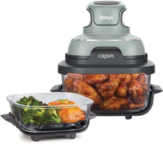 Ninja CRISPi 4-in-1 compact glazen kooksysteem - Airfryer, Roast, Recrisp, Keep Warm