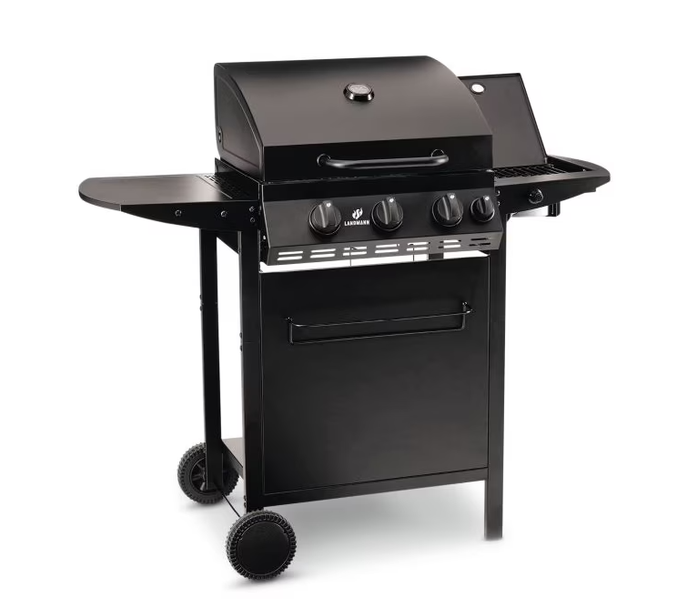 LANDMANN Gasgrill 3.1 maxX – Krachtige Gasbarbecue met Infrarood Zijbrander