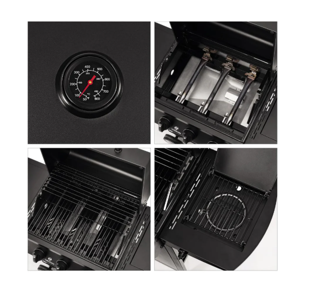LANDMANN Gasgrill 3.1 maxX – Krachtige Gasbarbecue met Infrarood Zijbrander - Afbeelding 4