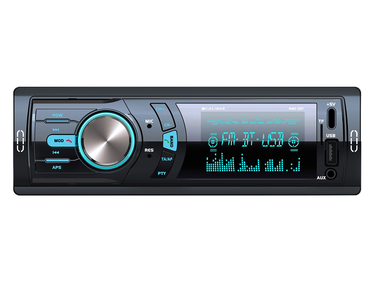 Caliber Autoradio met Bluetooth - Audio Streamen - 1 din Autoradio - Handsfree bellen - USB Oplaadpoort - 4 x 75 Watt (RMD057)