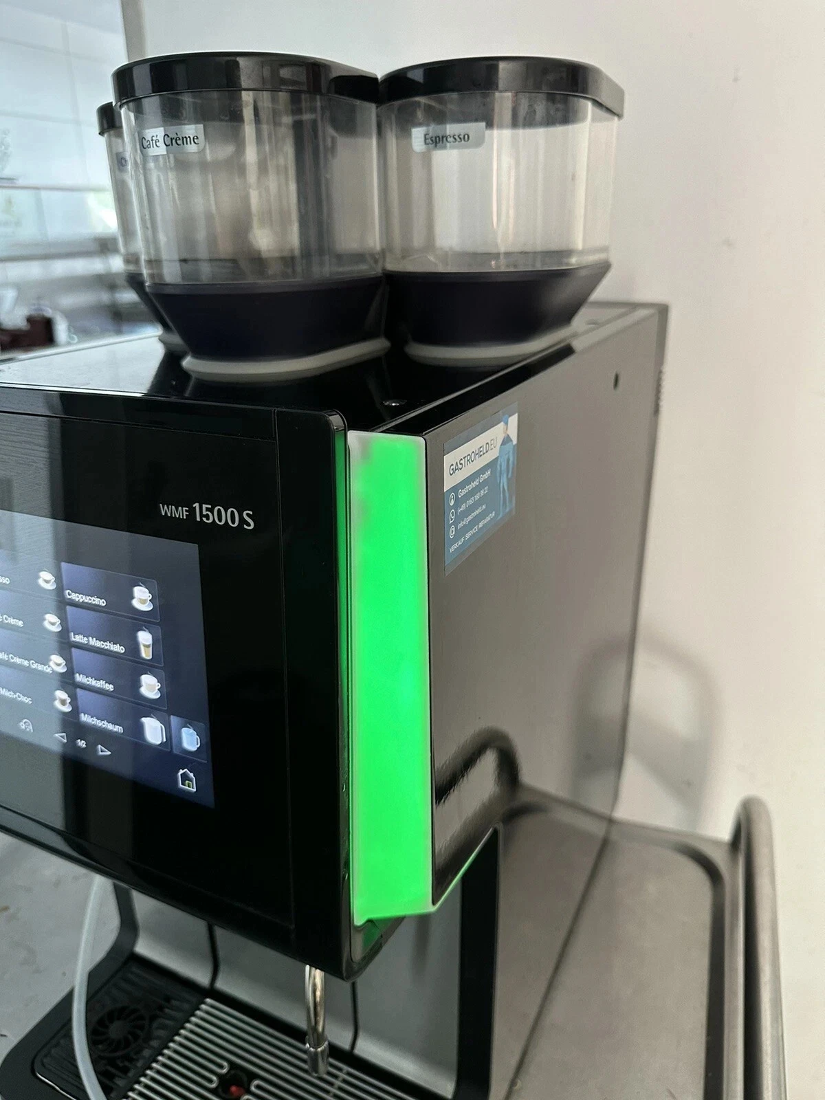 WMF 1500 S Professionele Gastro Koffieautomaat – Ideaal voor Kantoor, Werkplaats en Horeca - Afbeelding 2