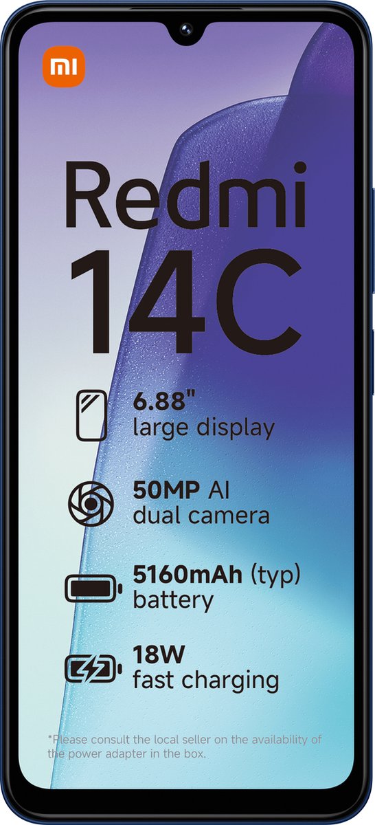 Xiaomi Redmi 14C - 4GB - 128GB - Midnight Zwart - Afbeelding 2