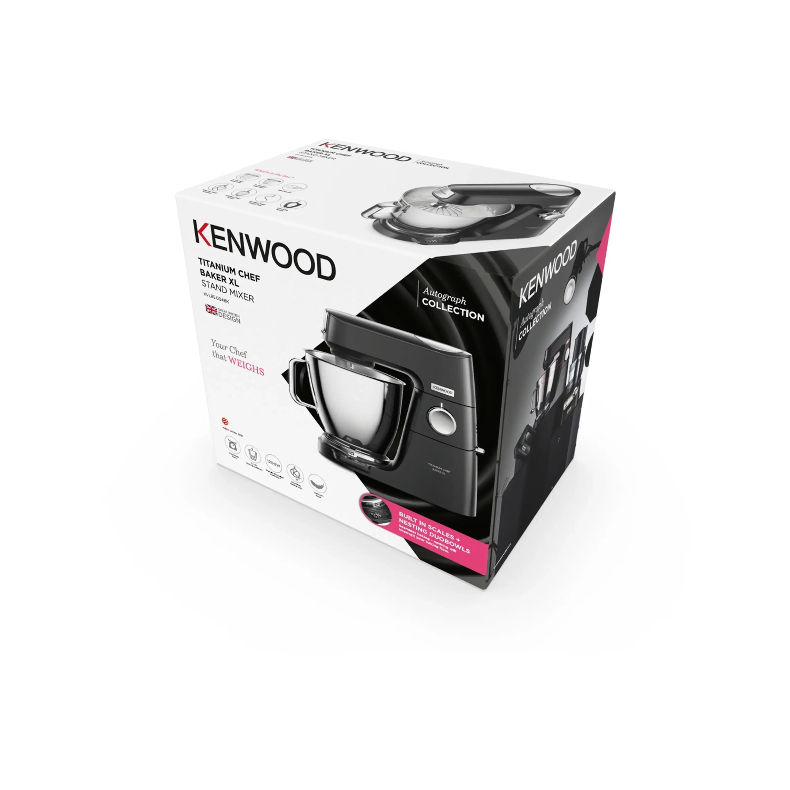 Kenwood Titanium Chef Baker XL KVL85.004BK – 1200W – Zwart