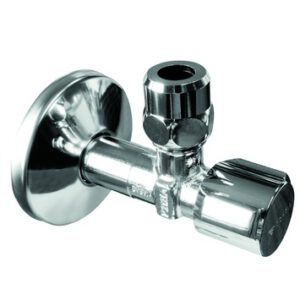 Schell Hoekstopkraan Haaks 3/8" Buitendraad x Ø10 mm Chroom met Lange Moer en Rozet