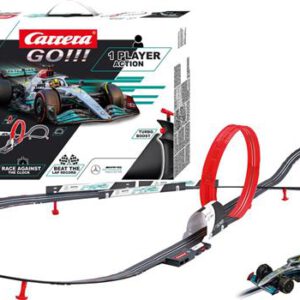 Carrera GO!!! Formula Qualifying Racebaan met Mercedes F1 Auto