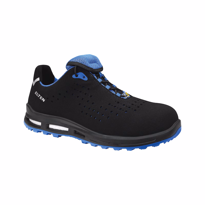 ELTEN Impulse XXT Blue Low ESD S1 Veiligheidsschoenen Zwart/Blauw Maat 44