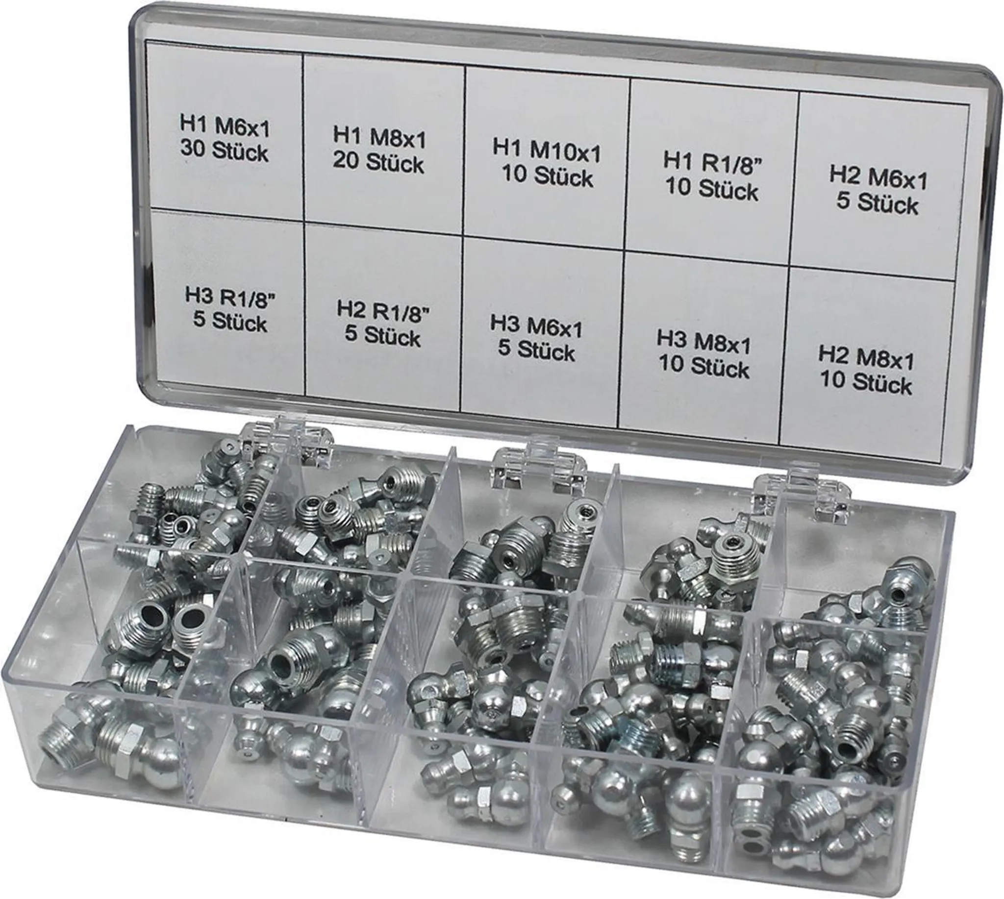 Assortiment smeernippels, 110-delig