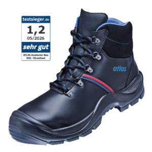 Atlas Sicherheitsstiefel Anatomic Bau 500 S3 A schwarz/blau