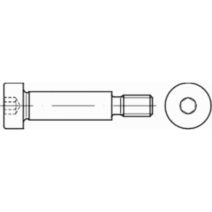 ISO 7379 passchouderschroef M12 x 20 mm – staal 12.9, schouderbout