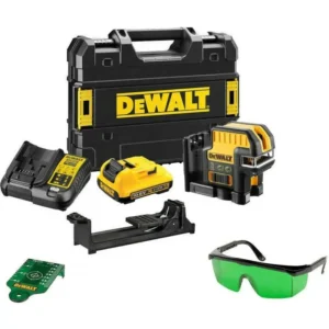 DeWALT - 10,8V ACCU-kruislijnlaser, bereik 50 m, met accessoires, 1x accu 2,0 Ah XR, lader DCE0822D1G