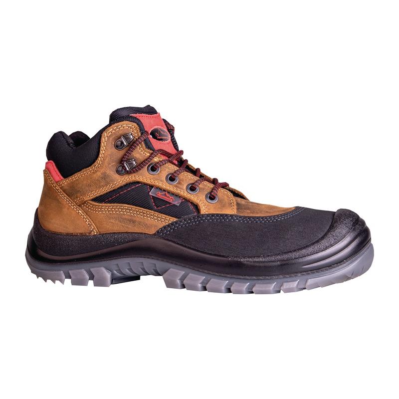 Hase Sherpa S3 Veiligheidslaarzen Bruin/Rood Maat 44