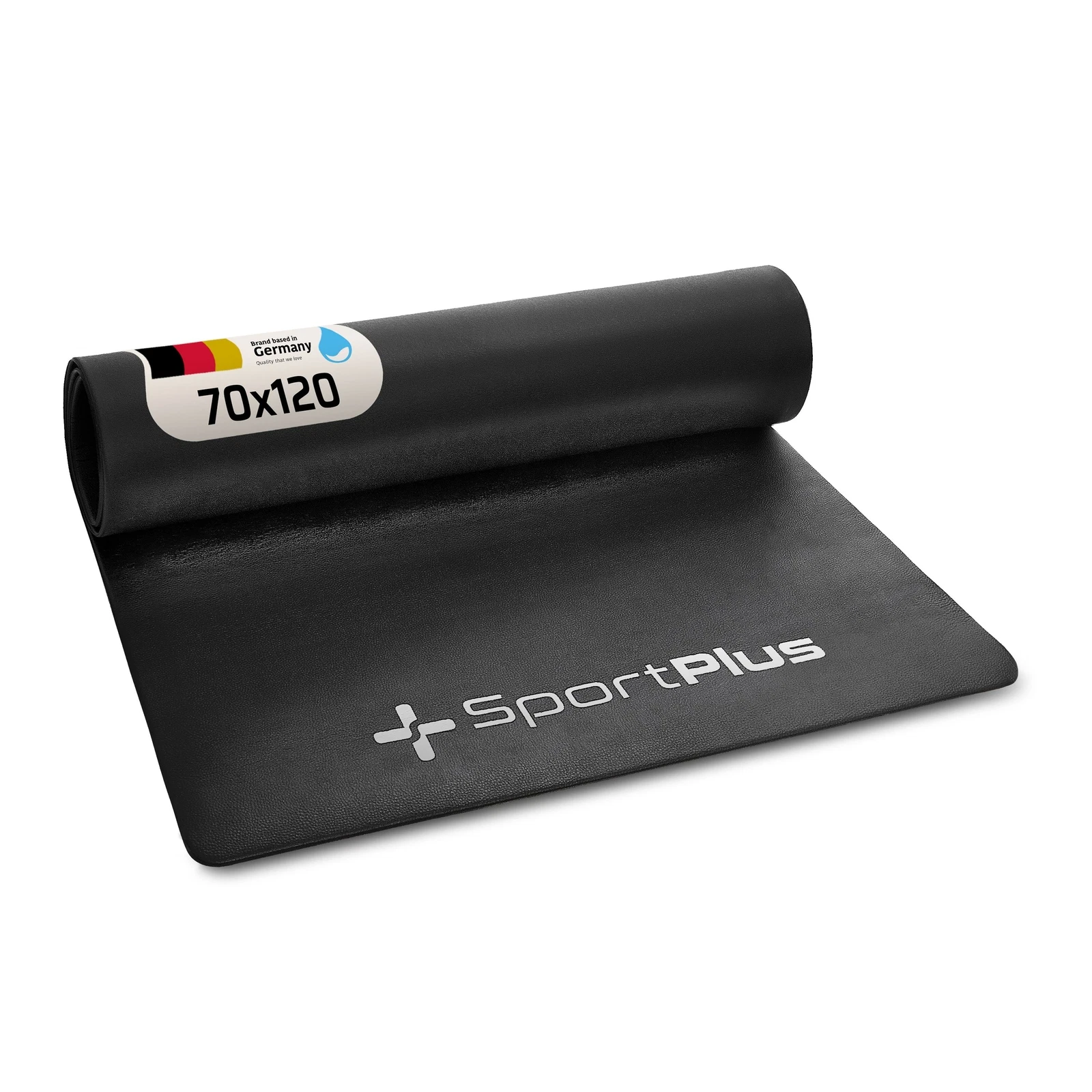 SportPlus Vloerbeschermingsmat voor Fitnessapparatuur – 120 x 60 cm – Zwart