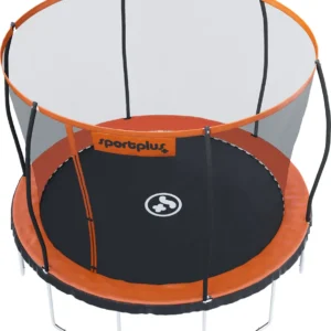 SportPlus Trampoline Ø305 cm Zwart/Oranje met Veiligheidsnet